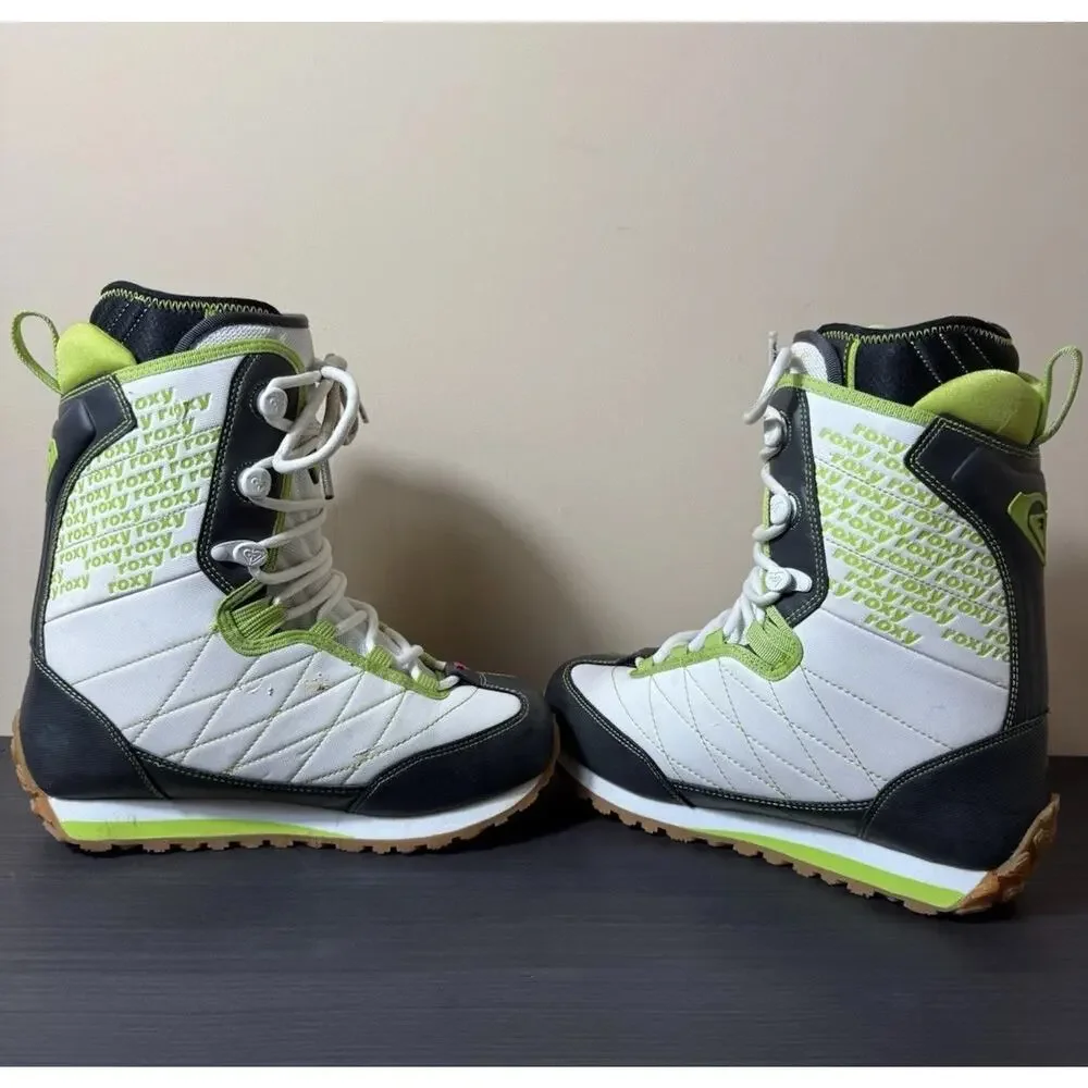 Roxy Mist Womens Snowboard Boots Size 8.5 Traditional Lace EUR 40 Gum Bottom
